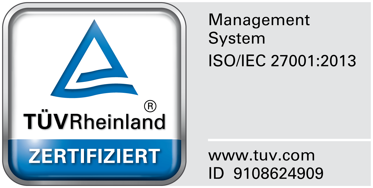 TÜV Rheinland ISO 27001 Zertifiziert - Safe Swiss Cloud