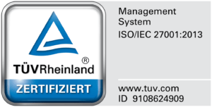 Certificate for ISO 27001